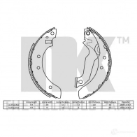 Тормозные колодки NK 1240016 IP 5Y0W 2725365 5703858158286 - Изображение 2