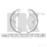 Тормозные колодки NK 5703858160791 2745423 AB6 0U 1240328 - Изображение 2