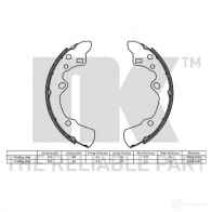 Тормозные колодки NK 1240122 5703858163594 SSF R4ZO 2732496 - Изображение 2
