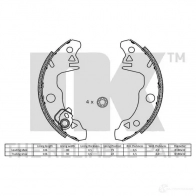Барабанные колодки NK 5703858155438 Z25 ALE3 2799269 1240495 - Изображение 2