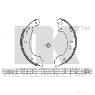 Тормозные колодки NK 1239924 SMS BM0 5703858164959 2722531 - Изображение 2