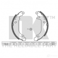 Тормозные колодки NK 5703858165543 2799545 1240518 KD4X Q6 - Изображение 2