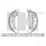 Барабанные колодки NK O56O L 1240381 2747340 5703858157432 - Изображение 2