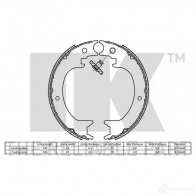 Барабанные колодки NK 5703858762582 1240104 2730824 4YE1R R - Изображение 2