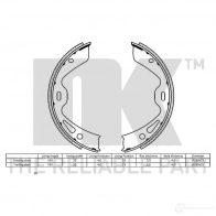Барабанные колодки NK 5703858769727 2747865 1240393 LY1W X - Изображение 2