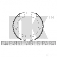 Барабанные колодки NK 5703858763435 1240180 PV4 HLTH 2734845 - Изображение 2