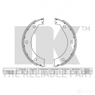 Барабанные колодки NK 5703858160470 M QUE2 2715415 1239871 - Изображение 2