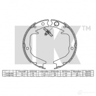 Барабанные колодки NK 5703858569242 UKR FT5I 1240102 2730674 - Изображение 2