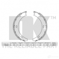 Барабанные колодки NK 5703858160302 2733412 VM88 E 1240138 - Изображение 2