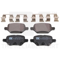 Тормозные колодки дисковые, комплект NK SD WTU2 Opel Mokka (X) 1 Кроссовер 1.6 CDTI 4x4 (_76) 110 л.с. 2018 – 2025 223665