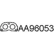 Прокладка трубы глушителя VENEPORTE N XVHH AA96053 2702895 3RCI9