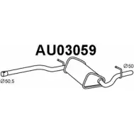 Передний глушитель VENEPORTE R5YB 4RT AU03059 BT52M Audi A4 (B6) 2 Универсал 1.6 102 л.с. 2001 – 2004