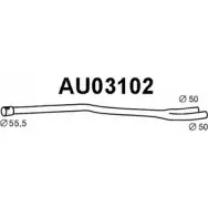 Выхлопная труба глушителя VENEPORTE Audi A4 (B7) 3 Седан 2.0 Tdi Quattro 140 л.с. 2006 – 2008 ONY9G7 AU03102 ZGT WY