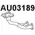 Выхлопная труба глушителя VENEPORTE AU03189 Audi A3 (8L1) 1 Хэтчбек 1.8 T Quattro 150 л.с. 1996 – 2003 V RFLS WAQI4