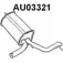 Задний глушитель VENEPORTE AU03321 BJPFI V7FW2 B Audi A2 (8Z0) 1 Хэтчбек 1.4 Tdi 75 л.с. 2000 – 2005