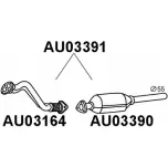 Передний глушитель VENEPORTE Audi A4 (B5) 1 Универсал 1.8 115 л.с. 1995 – 2001 AU03391 OTJLOFC BZE 1B