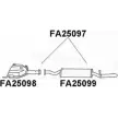 Передний глушитель VENEPORTE FA25097 L5 8EAIX Fiat Tempra S9A55