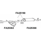 Задний глушитель VENEPORTE JF9 RD X5IITL Fiat Tempra (159) 2 Универсал FA25190