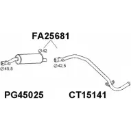 Задний глушитель VENEPORTE FA25681 UIDX MS 2705708 N4UNZRB