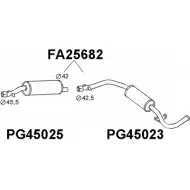 Задний глушитель VENEPORTE 2705709 FA25682 GNHDP8 V AQUM1
