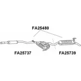 Задний глушитель VENEPORTE FA25739 4C22OPJ BXB GF Fiat Brava