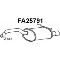 Задний глушитель VENEPORTE FA25791 WD 5BJS TT0388 Fiat 500