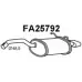 Задний глушитель VENEPORTE 2 X4WZ Fiat 500 3XE9QNH FA25792