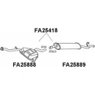 Задний глушитель VENEPORTE FA25889 2705874 5 H8J3T9 ZHY221