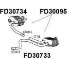 Задний глушитель VENEPORTE M KLAW Ford Mondeo 1 (FD, BNP) Универсал 2.5 i 24V 170 л.с. 1994 – 1996 B68FK4T FD30095