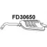 Задний глушитель VENEPORTE RP XBV Ford Escort 7 (FA, ALL) Кабриолет 1.8 Zetec 16V xR3i 115 л.с. 1995 – 1998 FD30650 HMD8MR