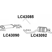 Задний глушитель VENEPORTE B 6DN0PE 8K5C9 2707108 LC43085