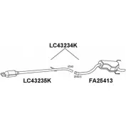 Катализатор VENEPORTE LC43234K D2 N0A Fiat Idea (350) 1 Минивэн 1.9 JTD 101 л.с. 2004 – 2025 8ASYX17