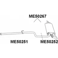 Выхлопная труба глушителя VENEPORTE XIZJV ME50251 Mercedes E-Class (S210) 2 Универсал 2.2 E 220 T CDI (206) 143 л.с. 1999 – 2003 6 5IZG