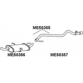 Задний глушитель VENEPORTE D8 4YJ Y5MJAX7 ME50355 Mercedes A-Class (W169) 2 2004 – 2012