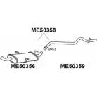 Задний глушитель VENEPORTE XA J87WA ME50358 JNLV8NS Mercedes A-Class (W169) 2 2004 – 2012