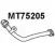 Выхлопная труба глушителя VENEPORTE MT75205 JNQH W K42G0T2 2707719