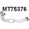 Выхлопная труба глушителя VENEPORTE MT75376 2707833 KA JMTB BXPESX9