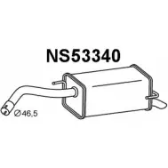 Задний глушитель VENEPORTE NS53340 R7 UJUC SSS6T Nissan March (K12) 3 Хэтчбек 1.5 dCi 86 л.с.