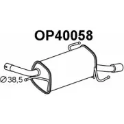 Задний глушитель VENEPORTE Opel Corsa (C) 3 2000 – 2006 8I2LX OP40058 L32MP W4