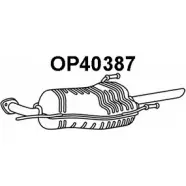 Задний глушитель VENEPORTE UAQPJ Q 4O8K4X OP40387 Opel Astra (G) 2 Универсал 1.8 16V (F35) 116 л.с. 1998 – 2000