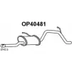 Задний глушитель VENEPORTE 84YFA MZQ0V B Opel Agila (A) 1 Хэтчбек 1.2 16V Twinport (F68) 80 л.с. 2004 – 2007 OP40481