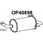 Задний глушитель VENEPORTE TJDFX5 Q GLAOO OP40898 Opel Zafira (B) 2 Минивэн 1.7 CDTI (M75) 110 л.с. 2008 – 2015