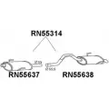 Задний глушитель VENEPORTE RN55314 2EPT FH9 4VC0V5L Renault Espace (JE0) 3 Минивэн 2.2 D 114 л.с. 1997 – 2000