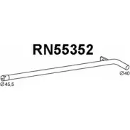 Выхлопная труба глушителя VENEPORTE 5COIW 6V3U 0 Renault Modus (FJP0) 1 Хэтчбек 1.5 dCi (JP02) 103 л.с. 2007 – 2024 RN55352