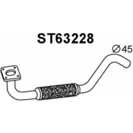 Выхлопная труба глушителя VENEPORTE E434MCU ST63228 M4F GM Volkswagen Polo (6V5) 3 Универсал 1.4 16V 75 л.с. 1999 – 2001