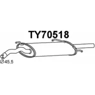 Задний глушитель VENEPORTE TY70518 2711676 KL 6CDM1 OHFVI