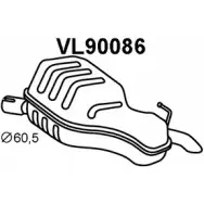 Задний глушитель VENEPORTE 9RP2M VL90086 THGU 3E5 Volvo V70 2 (285) Универсал 2.4 140 л.с. 2000 – 2007