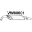 Задний глушитель VENEPORTE UZ8X0X 5 2711977 VW80001 52VXN