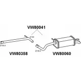 Задний глушитель VENEPORTE VW80041 MBW7N8 F2 87L 2712014