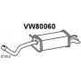 Задний глушитель VENEPORTE VW80060 KZ6Q 4 K15I6U 2712032